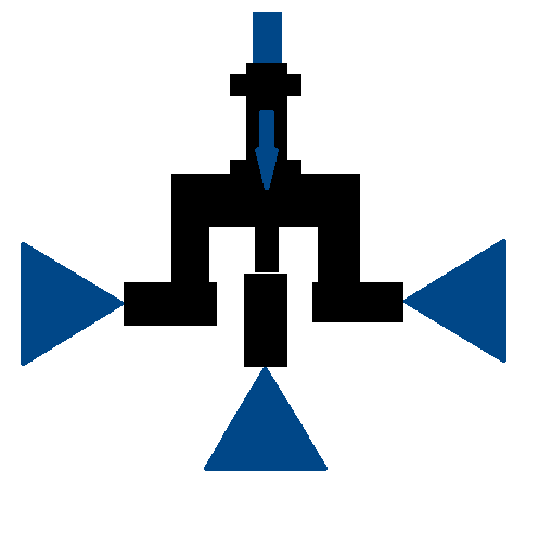 Triodüse - 3 Düsen