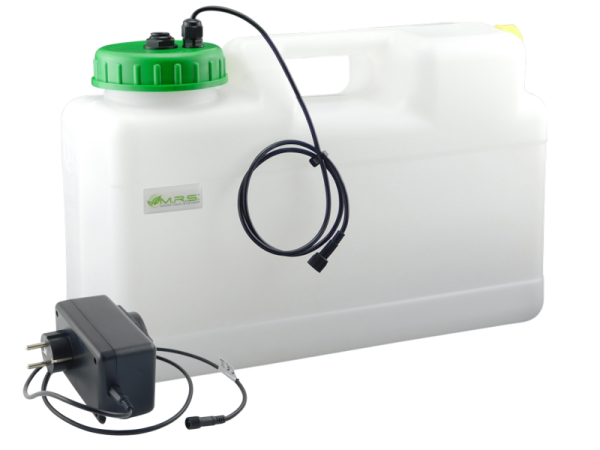 Wassertank 12 Liter mit Trockenlaufschutz und Auslaufstutzen