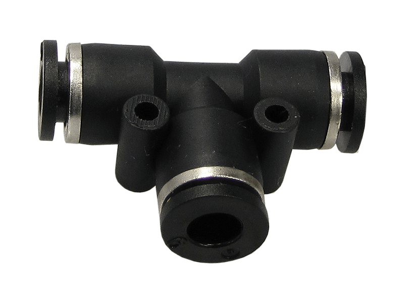 T-Schlauchverbinder Reduziert 8 Mm Auf 6 Mm – PA GF30, 14 Bar, -40°C Bis +140°C (Menge Wählbar)