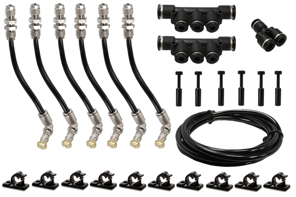 Micro Nebeldüse Düsenset mit 6 flexiblen Nebeldüsen