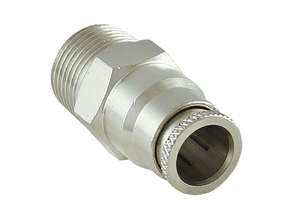 Steckverschraubung Hochdruck 1/4'' NPT - 3/8" Schlauch