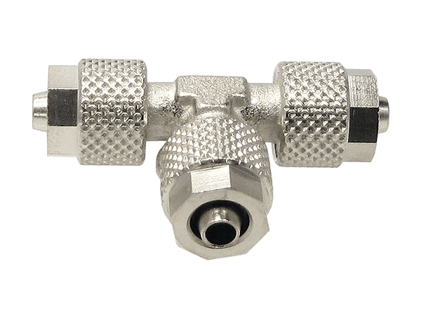 T-Schnellverschraubung mit Überwurfmutter 4/2,5 mm