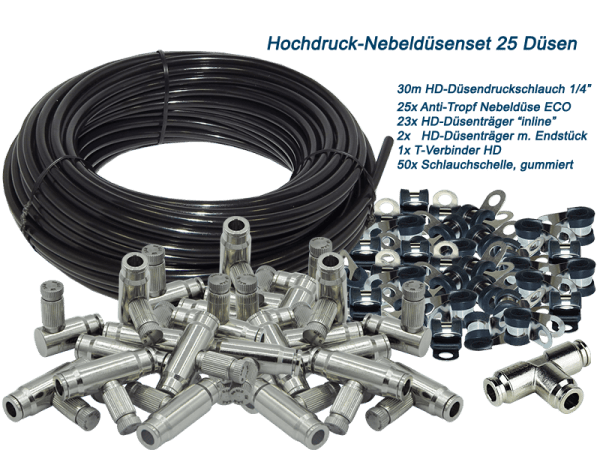 Nebeldüsen Set für Hochdruck Nebelsysteme bis 80 bar
