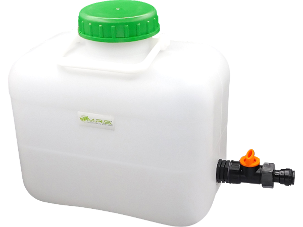 Weithals-Wassertank 10 Liter mit Absperrhahn und Filtersystem