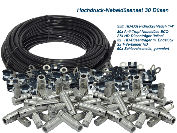 Nebeldüsen Set für Hochdruck Nebelsysteme bis 80 bar