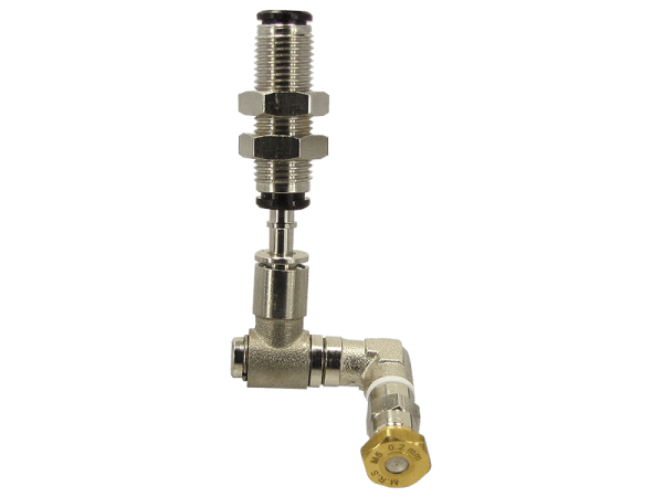 M.R.S. Micro-Nebeldüse schwenkbar mit Schottverbinder 4 mm