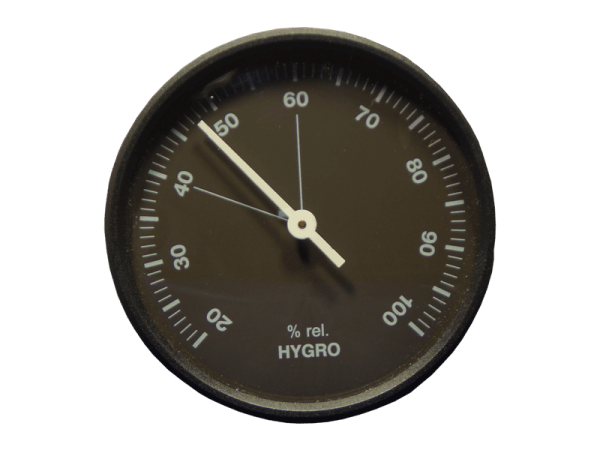 Hygrometer analog - schwarz