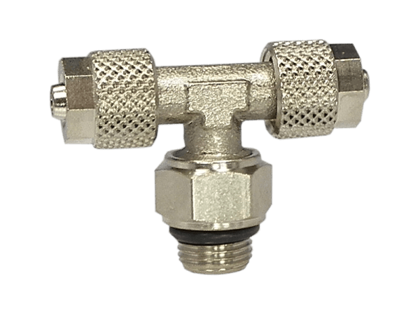 T-Einschraubverschraubung mit Überwurfmutter 1/4 Zoll - 10/8mm