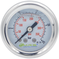 Glyzerin Manometer 0 - 25 bar mit Schlauchanschluss Glyzerin Manometer 0 - 25 bar mit Schlauchanschluss