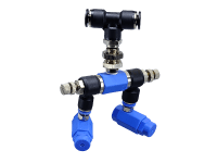 Blue-Line Duo Düse 80° Sprühregen Durchfluss regelbar Blue-Line Duo Düse 80° Sprühregen Durchfluss regelbar