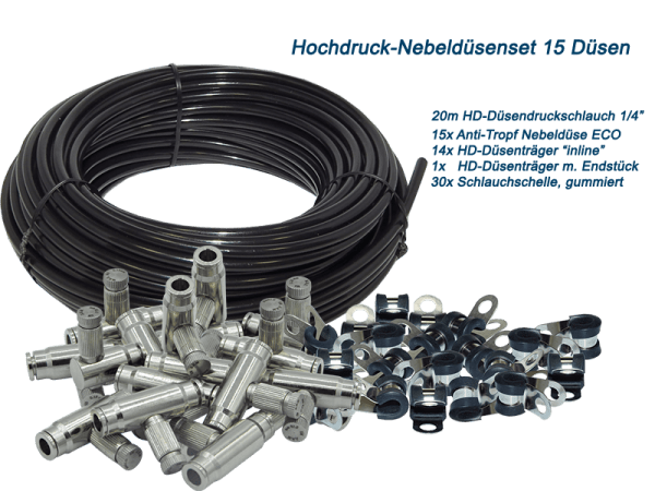 Nebeldüsen Set für Hochdruck Nebelsysteme bis 80 bar