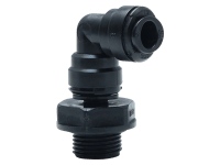 Winkel-Einschraubverschraubung mit Steckverbinder 1/4 Winkel-Einschraubverschraubung mit Steckverbinder 1/4