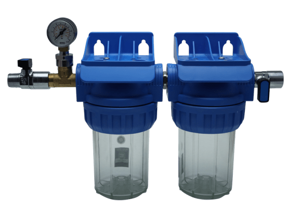 5 Zoll Doppelfilteranlage Pumpen-Vorfiltereinheit